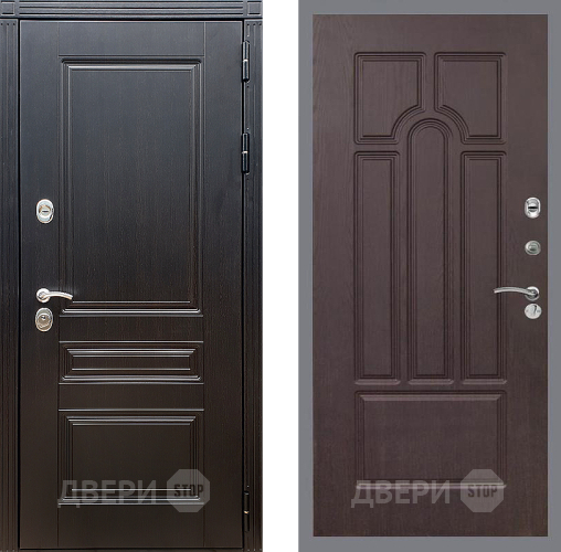 Входная металлическая Дверь Стоп МЕГАПОЛИС ФЛ-58 Венге в Краснознаменске