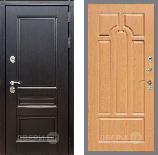 Входная металлическая Дверь Стоп МЕГАПОЛИС ФЛ-58 Дуб в Краснознаменске