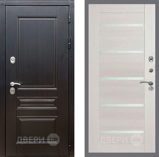 Входная металлическая Дверь Стоп МЕГАПОЛИС СБ-14 Лиственница беж в Краснознаменске