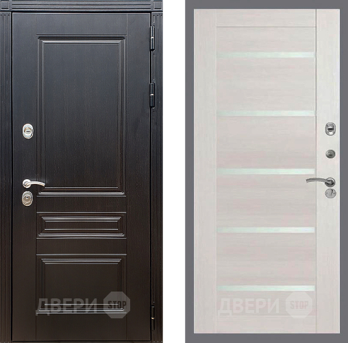 Входная металлическая Дверь Стоп МЕГАПОЛИС СБ-14 Лиственница беж в Краснознаменске