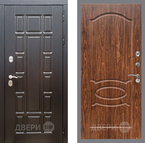 Дверь Стоп НЬЮ ЙОРК ФЛ-128 орех тисненый в Краснознаменске