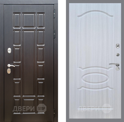 Входная металлическая Дверь Стоп НЬЮ ЙОРК ФЛ-128 Сандал белый в Краснознаменске