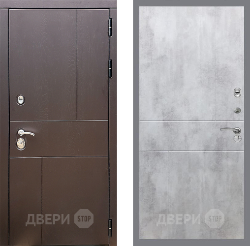 Входная металлическая Дверь Стоп УРБАН ФЛ-290 Бетон светлый в Краснознаменске
