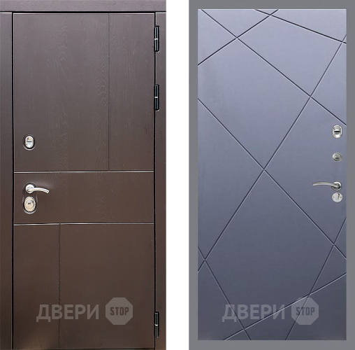 Входная металлическая Дверь Стоп УРБАН ФЛ-291 Силк титан в Краснознаменске