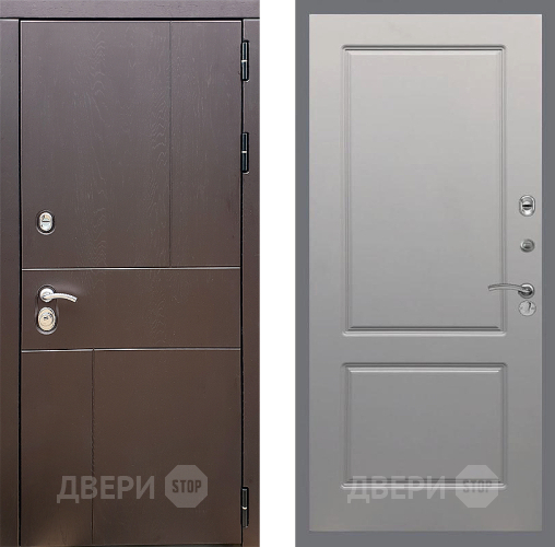 Входная металлическая Дверь Стоп УРБАН ФЛ-117 Грей софт в Краснознаменске