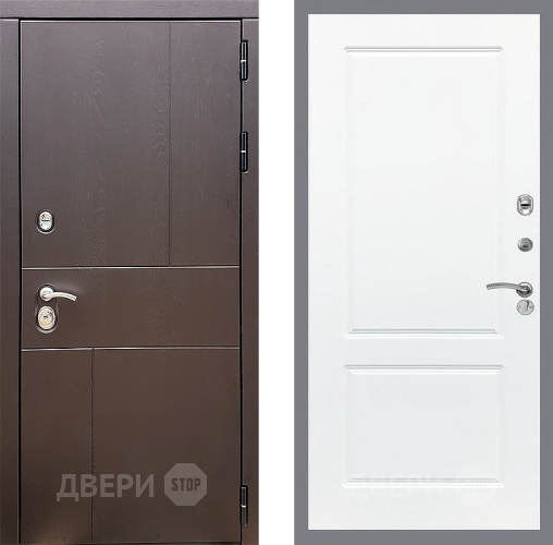 Входная металлическая Дверь Стоп УРБАН ФЛ-117 Силк Сноу в Краснознаменске