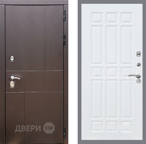 Входная металлическая Дверь Стоп УРБАН ФЛ-33 Силк Сноу в Краснознаменске