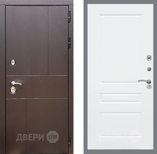 Входная металлическая Дверь Стоп УРБАН ФЛ-243 Силк Сноу в Краснознаменске