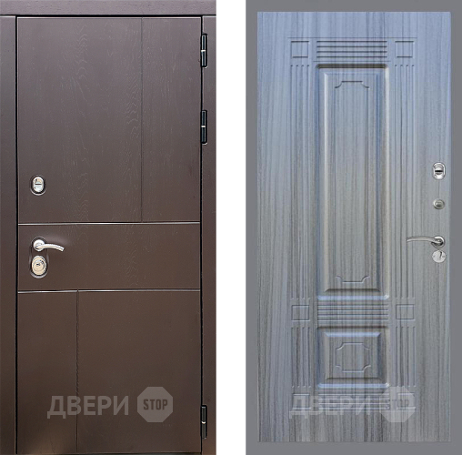 Входная металлическая Дверь Стоп УРБАН ФЛ-2 Сандал грей в Краснознаменске