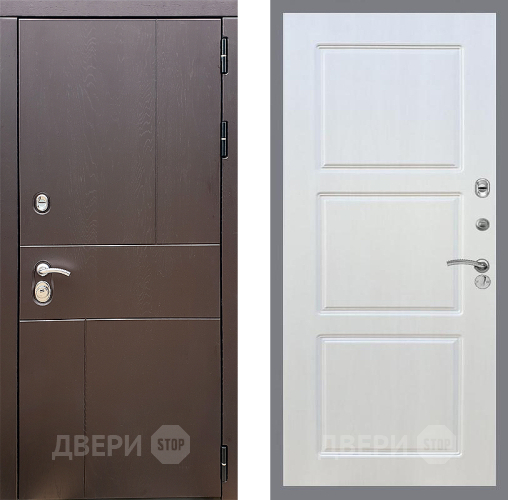 Входная металлическая Дверь Стоп УРБАН ФЛ-3 Лиственница беж в Краснознаменске