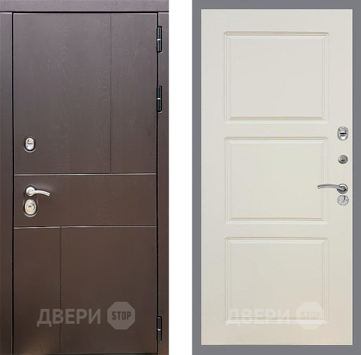 Входная металлическая Дверь Стоп УРБАН ФЛ-3 Шампань в Краснознаменске