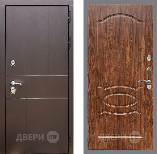Дверь Стоп УРБАН ФЛ-128 орех тисненый в Краснознаменске