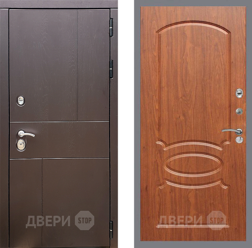 Входная металлическая Дверь Стоп УРБАН ФЛ-128 Береза мореная в Краснознаменске