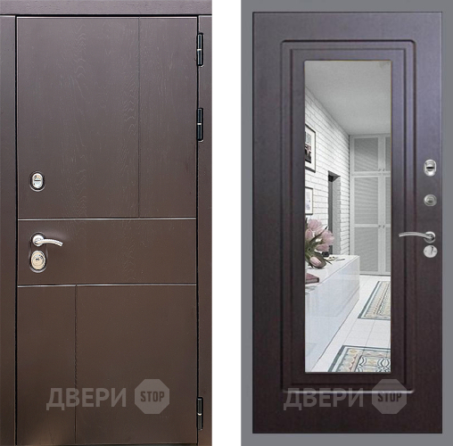 Дверь Стоп УРБАН Зеркало ФЛ-120 Венге в Краснознаменске