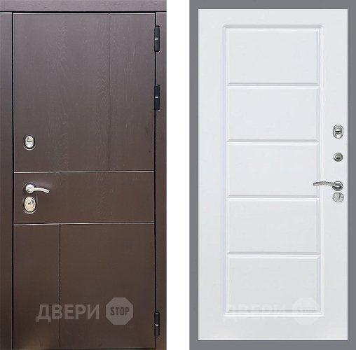 Входная металлическая Дверь Стоп УРБАН ФЛ-39 Силк Сноу в Краснознаменске