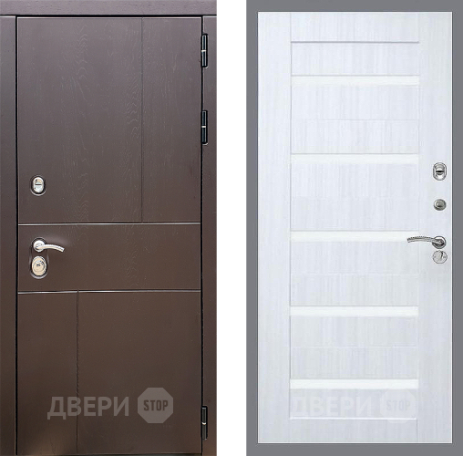 Входная металлическая Дверь Стоп УРБАН СБ-14 Сандал белый в Краснознаменске