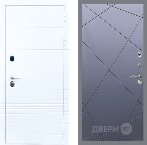Входная металлическая Дверь Стоп ТРЕНДО ФЛ-291 Силк титан в Краснознаменске