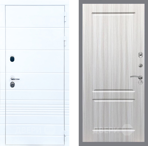 Входная металлическая Дверь Стоп ТРЕНДО ФЛ-117 Сандал белый в Краснознаменске