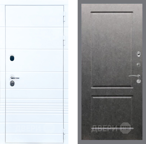 Дверь Стоп ТРЕНДО ФЛ-117 Штукатурка графит в Краснознаменске