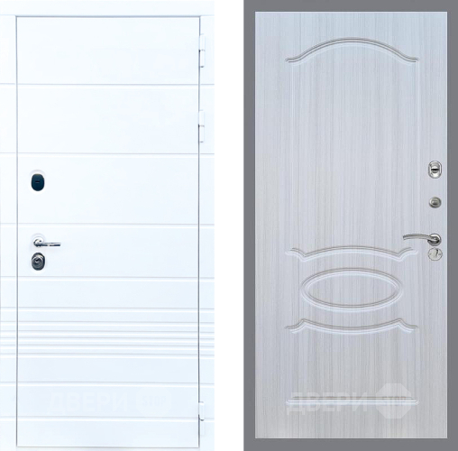 Входная металлическая Дверь Стоп ТРЕНДО ФЛ-128 Сандал белый в Краснознаменске