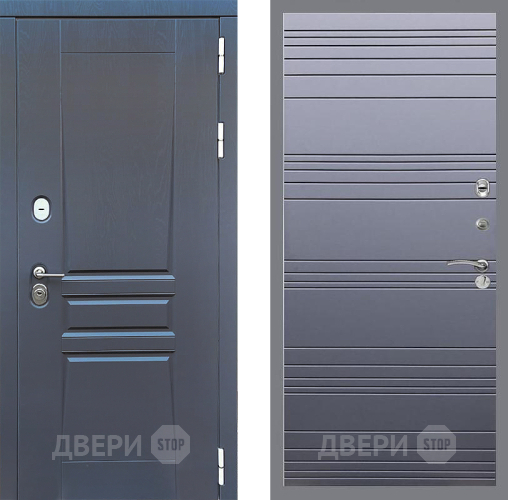 Входная металлическая Дверь Стоп ПЛАТИНУМ Лайн Силк титан в Краснознаменске
