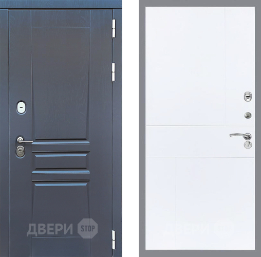 Входная металлическая Дверь Стоп ПЛАТИНУМ ФЛ-290 Силк Сноу в Краснознаменске