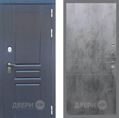 Входная металлическая Дверь Стоп ПЛАТИНУМ ФЛ-290 Бетон темный в Краснознаменске