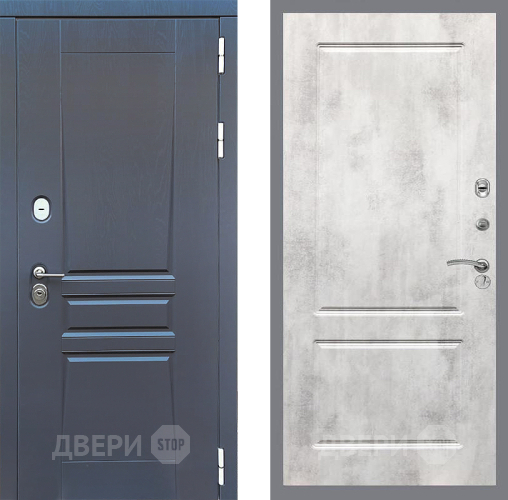 Дверь Стоп ПЛАТИНУМ ФЛ-117 Бетон светлый в Краснознаменске