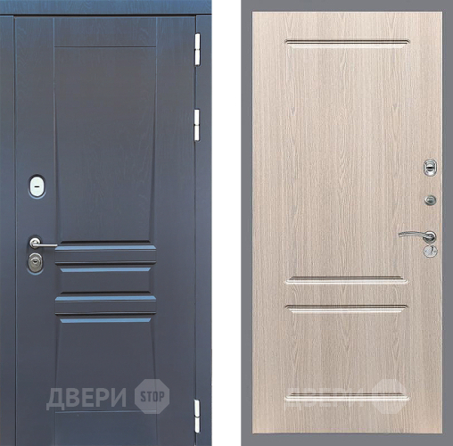 Входная металлическая Дверь Стоп ПЛАТИНУМ ФЛ-117 Беленый дуб в Краснознаменске