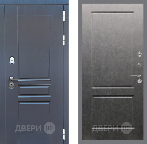 Дверь Стоп ПЛАТИНУМ ФЛ-117 Штукатурка графит в Краснознаменске