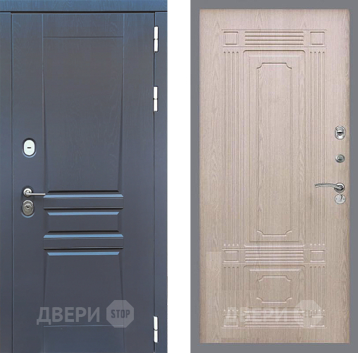 Входная металлическая Дверь Стоп ПЛАТИНУМ ФЛ-2 Беленый дуб в Краснознаменске