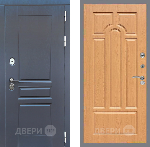 Входная металлическая Дверь Стоп ПЛАТИНУМ ФЛ-58 Дуб в Краснознаменске