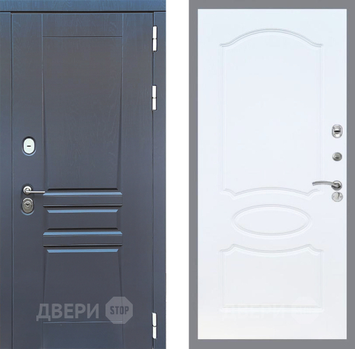 Входная металлическая Дверь Стоп ПЛАТИНУМ ФЛ-128 Белый ясень в Краснознаменске