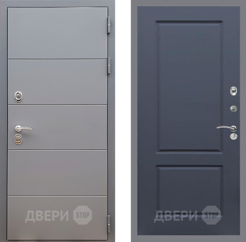 Входная металлическая Дверь Стоп АРТ ГРАФИТ ФЛ-117 Силк титан в Краснознаменске