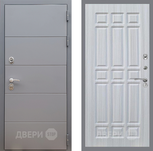 Входная металлическая Дверь Стоп АРТ ГРАФИТ ФЛ-33 Сандал белый в Краснознаменске