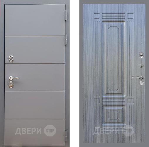 Входная металлическая Дверь Стоп АРТ ГРАФИТ ФЛ-2 Сандал грей в Краснознаменске