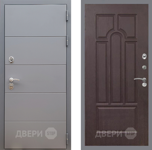 Входная металлическая Дверь Стоп АРТ ГРАФИТ ФЛ-58 Венге в Краснознаменске