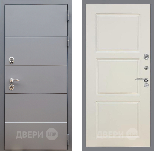 Входная металлическая Дверь Стоп АРТ ГРАФИТ ФЛ-3 Шампань в Краснознаменске