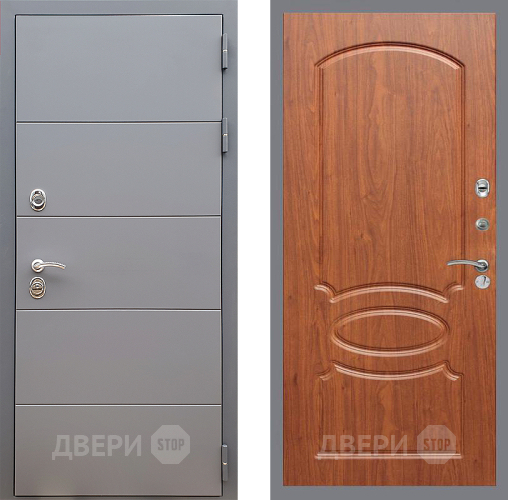Входная металлическая Дверь Стоп АРТ ГРАФИТ ФЛ-128 Береза мореная в Краснознаменске