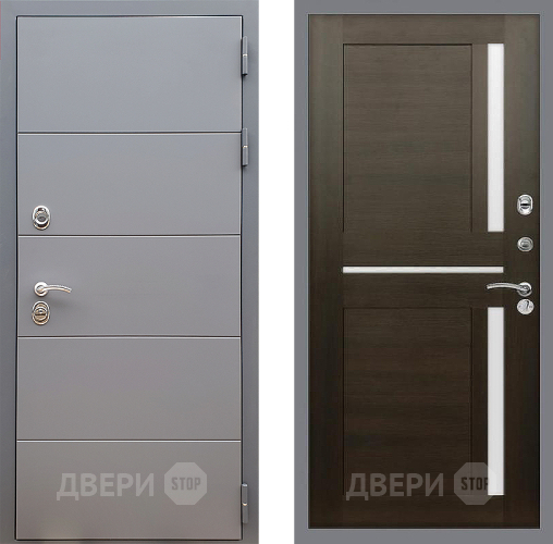 Входная металлическая Дверь Стоп АРТ ГРАФИТ СБ-18 Венге в Краснознаменске