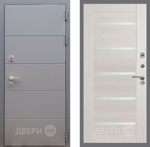 Входная металлическая Дверь Стоп АРТ ГРАФИТ СБ-14 Лиственница беж в Краснознаменске