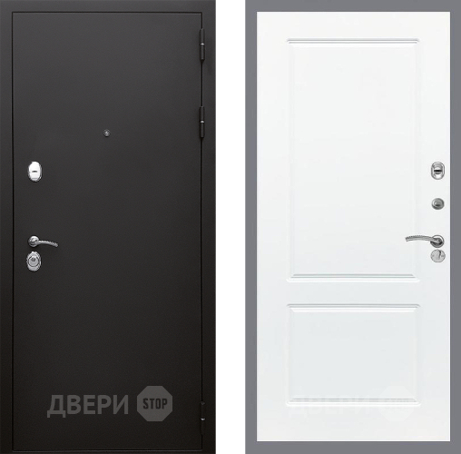 Входная металлическая Дверь Стоп КЛАССИК Шагрень ФЛ-117 Силк Сноу в Краснознаменске