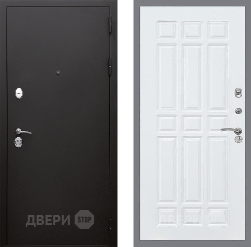 Входная металлическая Дверь Стоп КЛАССИК Шагрень ФЛ-33 Силк Сноу в Краснознаменске