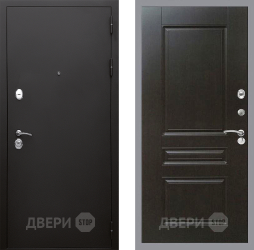 Входная металлическая Дверь Стоп КЛАССИК Шагрень ФЛ-243 Венге в Краснознаменске