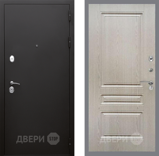 Входная металлическая Дверь Стоп КЛАССИК Шагрень ФЛ-243 Беленый дуб в Краснознаменске