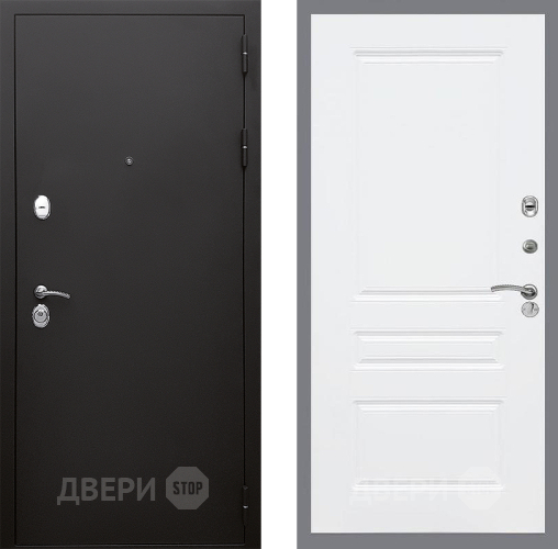 Входная металлическая Дверь Стоп КЛАССИК Шагрень ФЛ-243 Силк Сноу в Краснознаменске
