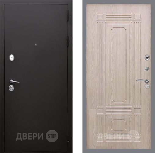 Входная металлическая Дверь Стоп КЛАССИК Шагрень ФЛ-2 Беленый дуб в Краснознаменске