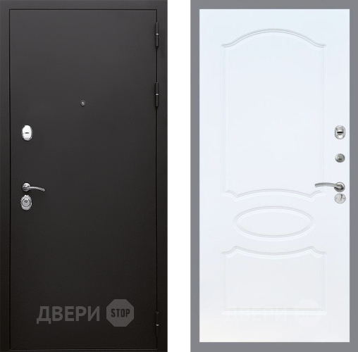 Входная металлическая Дверь Стоп КЛАССИК Шагрень ФЛ-128 Белый ясень в Краснознаменске