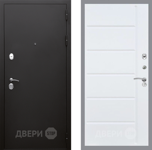Входная металлическая Дверь Стоп КЛАССИК Шагрень ФЛ-102 Белый ясень в Краснознаменске