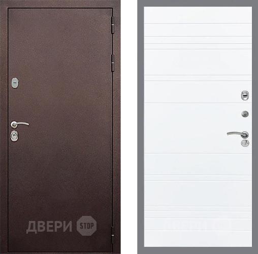 Входная металлическая Дверь Стоп КЛАССИК Медь Лайн Силк Сноу в Краснознаменске